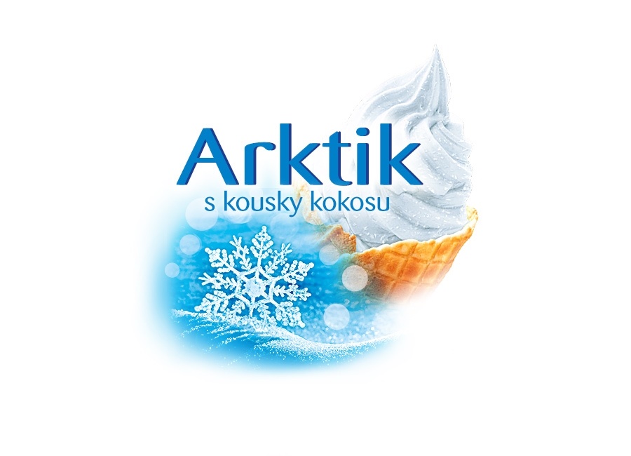 Mléčná zmrzka Arktik (kokos s kousky kokosu), 2 kg
